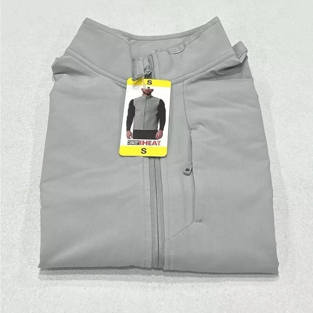 32 Degrees Heat Men's Tech Vest, Gray, Size S